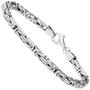 K�nigsarmband 925 Sterling Silber diamantiert 19 cm Armband Silberarmband