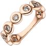 Damen Ring 585 Rotgold 9 Diamanten Brillanten (Gr��e: 52) 