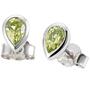 Ohrstecker 585 Gold Wei�gold 2 Peridote gr�n Ohrringe
