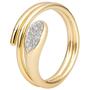 Damen Ring 585 Gold Gelbgold mit 16 Diamanten Brillanten (Gr��e: 54) 