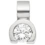 Anh�nger 950 Platin mattiert 1 Diamant Brillant 0,19ct. 