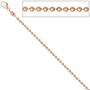 Kugelkette 585 Rotgold 2,0 mm 45 cm Rotgoldkette Karabiner
