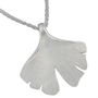 Anh�nger Ginkgo Ginko 925 Sterling Silber mattiert