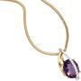 Anh�nger 585 Gelbgold Wei�gold 11 Diamanten Brillanten 1 Amethyst