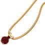Anh�nger 585 Gold Gelbgold 1 Granat rot Gold Anh�nger