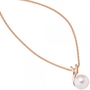 Anh�nger 585 Gold Rotgold 1 S��wasser-Perle Gold-Anh�nger
