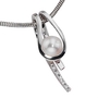 Anh�nger 585 Gold Wei�gold 1 S��wasser Perle 5 Diamanten