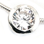 Anh�nger rund 925 Sterling Silber 1 Zirkonia