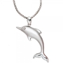 Anh�nger Delfin 925 Sterling Silber rhodiniert teilmattiert