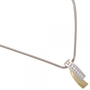 Anh�nger 585 Wei�- Gelbgold teilmattiert 8 Diamanten Brillanten