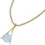 Anh�nger 375 Gelbgold 1 Blautopas