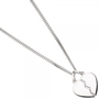 Anh�nger Partner-Anh�nger geteiltes Herz 2-teilig 925 Sterling Silber