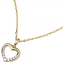 Anh�nger Herz 333 Gold Gelbgold bicolor mit Zirkonia HerzAnh�nger