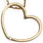 Anh�nger Herz 585 Gelbgold matt 1 Diamant Brillant Herz Anh�nger