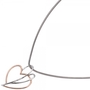 Anh�nger Herz 585 Rotgold bicolor Diamanten Brillanten Herz-Anh�nger