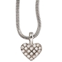 Anh�nger Herz 585 Gold Wei�gold 19 Diamanten Brillanten