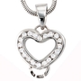 Anh�nger Herz Carrier Tr�ger f�r Charms 925 Silber 20 Zirkonia