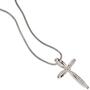 Anh�nger Kreuz 585 Wei�gold 40 Diamanten Brillanten Goldkreuz