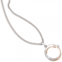 Anh�nger 585 Wei�gold Rotgold kombiniert 2 Diamanten 0,03 ct.
