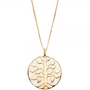 Anh�nger Baum 925 Sterling Silber gold vergoldet 1 Achat-Imitation