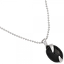 Anh�nger 925 Sterling Silber rhodiniert 1 Onyx