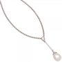 Anhnger 585 Weigold 1 Swasser Perle 14 Diamanten 0,06ct.