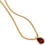 Anh�nger Tropfen 585 Gold Gelbgold 1 Granat rot Gold Anh�nger