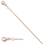 Ankerkette 585 rotgold 1,5 mm 45 cm Rotgoldkette Karabiner