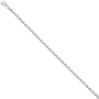 Ankerkette 925 Silber diamantiert 3,4 mm 50 cm Halskette Silberkette