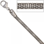 Armband 925 Silber rhodiniert 19 cm Karabiner