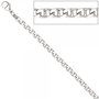 Armband 925 Sterling Silber rhodiniert 21 cm Karabiner