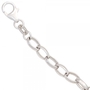 Armband 925 Sterling Silber rhodiniert 21 cm - 5 mm Karabiner