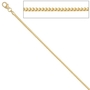 Bingokette 585 Gelbgold 1,5 mm 45 cm Gold Kette Halskette Karabiner