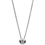 Collier Kette mit Anh�nger rund 925 Sterling Silber 1 Zirkonia 42 cm