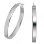 Creolen rund 925 Sterling Silber 4,4 mm breit Ohrringe