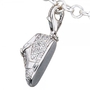 Einh�nger Charm Babyschuh 925 Sterling Silber rhodiniert mit Zirkonia