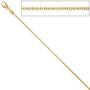 Erbskette 333 Gelbgold 1,5 mm 40 cm Gold Kette Halskette Karabiner