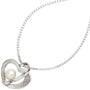 Anh�nger Herz 925 Sterling Silber rhodiniert teileismatt 1 Perle
