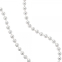 Kugelkette 925 Sterling Silber rhodiniert 2,5 mm 60 cm Halskette
