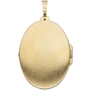 Medaillon Baum oval f�r 2 Fotos 585 Gelbgold Anh�nger zum �ffnen