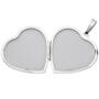 Medaillon Herz 925 Sterling Silber mattiert zum �ffnen 2 Fotos