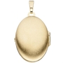 Medaillon oval f�r 2 Fotos 333 Gold Gelbgold zum �ffnen