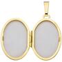 Medaillon oval f�r 2 Fotos aus 333 Gelbgold 4 Zirkonia zum �ffnen