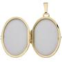Medaillon oval 333 Gold Gelbgold mattiert Anh�nger zum �ffnen
