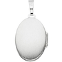 Medaillon oval f�r 2 Fotos 925 Sterling Silber mattiert zum �ffnen