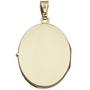 Medaillon oval Blumen 585 Gold Gelbgold Anh�nger zum �ffnen