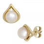 Ohrstecker 585 Gold Gelbgold 2 S��wasserperlen Perlen Perlenohrstecker