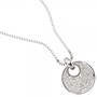 Anh�nger rund 585 Wei�gold 78 Diamanten Brillanten 1,45 ct. 23,5 mm