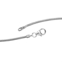 Schlangenkette 925 Silber 1,0 mm 42 cm Halskette Karabiner
