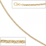 Zopfkette 585 Gelbgold Wei�gold kombiniert 45 cm - 1,9 mm Halskette